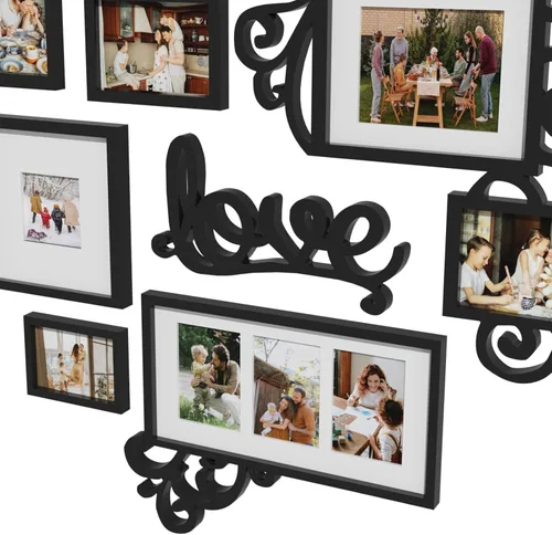 Miniatura 8 de HELLO LAURA - Marco de Fotos Collage Grande para Colgar en la Pared Marcos de Fotos Elegante Marco de Collage de Corazón Regalos para Familia