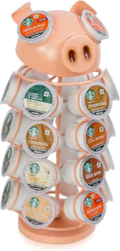 Miniatura 11 de Made Easy Kit - Organizador de almacenamiento en carrusel de 360 cápsulas de café, compatible con cápsulas Keurig K-Pods K-Cups, organizador de Gato