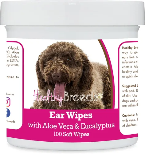 Miniatura 35 de Healthy Breeds Pastor alemán, silla de montar, toallitas de limpieza de oídos con aloe y eucalipto para perros, 100