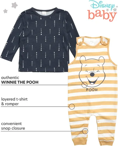 Miniatura 2 de Disney Conjunto de pijama de Mickey Mouse para bebé, 2 piezas y camisa de manga larga