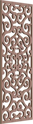 Miniatura 91 de Eveline - Paneles decorativos de pared de madera con calado, 13 3/8 pulgadas de ancho x 34 3/8 pulgadas de alto x 3/8 de alto, roble rojo rojo