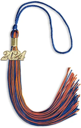 Miniatura 320 de Endea Graduation - Borla de doble color mixto con fecha dorada (negro/dorado antiguo, 2021)