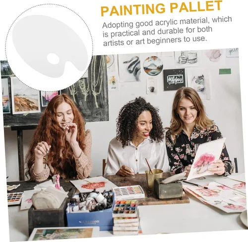 Miniatura 2 de Bandeja de mezcla de colores de pintura acrílica, bandeja de paleta de acuarela para mezcla de pigmentos para pinturas acrílicas y acuarelas