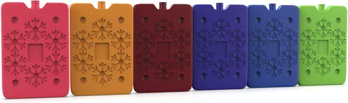 Miniatura 7 de TrekProof Bolsas de hielo multicolores para el almuerzo, juego de 6 piezas, reutilizable y ecológica, portátil y compacta, ideal para viajes