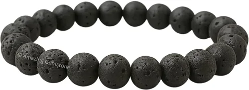 Miniatura 102 de Amazing Gemstone Pulsera de cristal para mujeres y hombres, pulsera de cristal curativo de protección, pulsera elástica con cuentas de piedras