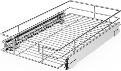 ROOMTEC Organizador de gabinete extraíble (11 pulgadas de ancho x 21 pulgadas de profundidad), estantes deslizantes resistentes, cajones extraíbles