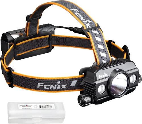 Fenix HP30R v2.0 - Linterna frontal, 3000 lúmenes, recargable, resistente, con foco y reflector, paquete de alimentación desmontable y organizador