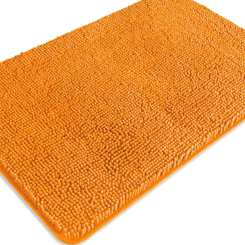 Miniatura 95 de Alfombra de baño pequeña de 12 x 18 pulgadas, lavable y absorbente, antideslizante, alfombra de baño de felpilla gruesa y suave para baño, ducha
