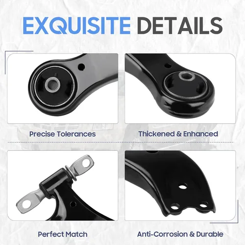 Miniatura 5 de Brazos de control inferiores delanteros con junta esférica, barra estabilizadora, tirante con bota, kits de suspensión compatibles con Toyota Camry