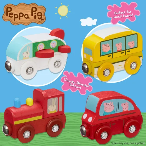 Miniatura 2 de Peppa Pig 07215 Mini Vehículos de Madera Los Estilos Pueden Variar