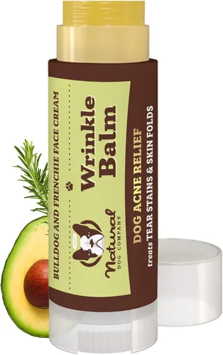 Natural Dog Company Bálsamo antiarrugas para perros – Bálsamo antiarrugas para perros para pliegues de la piel, arrugas faciales y arrugas, crema