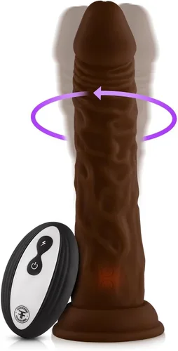 Miniatura 5 de Femme Funn Turbo Shaft - Consolador realista con base de ventosa, juguete sexual realista giratorio de 360°, impermeable, 8 modos de vibración