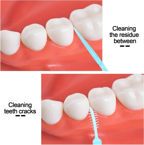 Miniatura 3 de FOMIYES Palillos de dientes de doble cabeza, 1060 palillos de dientes desechables para limpieza de dientes, palillos de hilo dental suave, palillos