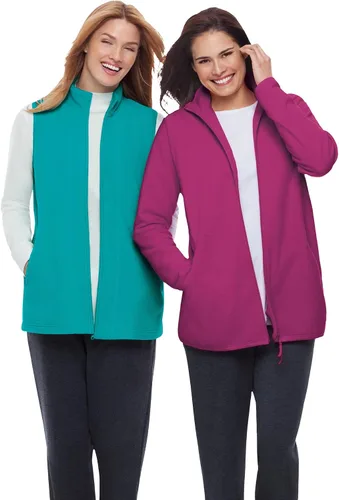 Miniatura 5 de Woman Within - Chaleco de forro polar con zíper frontal, para mujer, talla extra grande