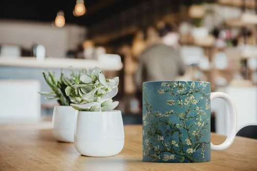 Miniatura 6 de MUGBREW Classic Art - Taza de café de cerámica de almendra Vincent Van Gogh, 11 onzas