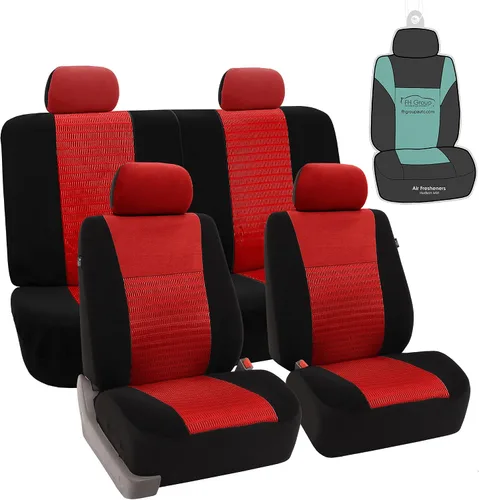 Miniatura 12 de Fundas FH GROUP, FH-FB060114 para asientos de auto, juego completo, compatibles con bolsa de aire y separación para la mayoría de autos, camionetas