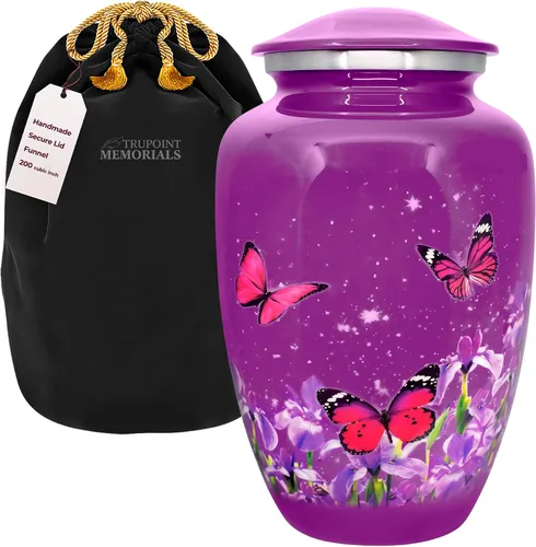 Miniatura 9 de Trupoint Memorials Urnas pequeñas para recuerdo de cenizas humanas, mini urna de cremación decorativa para hombres y mujeres adultos, juego de 4