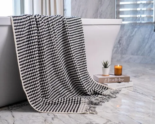 Miniatura 3 de Toallas de mano de algodón turco orgánico para baño, de gran tamaño, 70.00 x 35.00 pulgadas, toallas grandes de felpa suave y altamente absorbentes