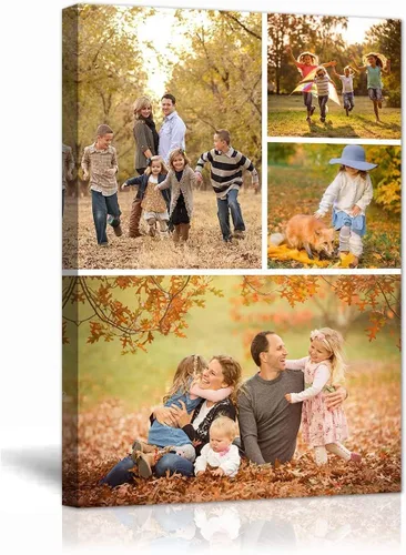 Miniatura 9 de LZIMU Personaliza tus fotos en lienzo, impresiones artísticas personalizadas para pared, fotos familiares, bodas, bebés, mascotas, collage