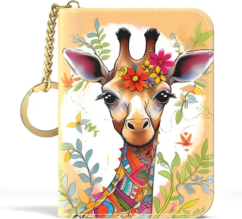 Miniatura 17 de Aiawoxc - Tarjetero para Tarjetas de Crédito para Mujer, Pequeño Organizador de Tarjetas de Negocios de Cuero Delgado con RFID, Cremallera