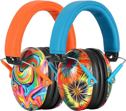Miniatura 24 de PROHEAR 032 2.0 Auriculares con cancelación de ruido para niños, reducción de ruido de 25 dB, orejeras sensoriales ajustables de protección de oídos