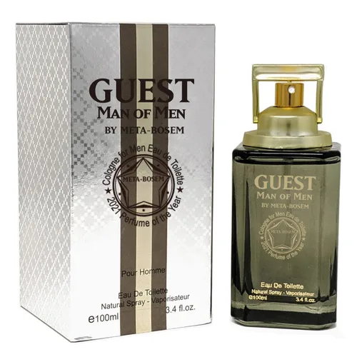 GUEST MAN OF MEN Colonia, Eau de Toilette en espray para hombres, maravilloso regalo, aroma exclusivo, todo tipo de piel, una botella clásica, 3.4