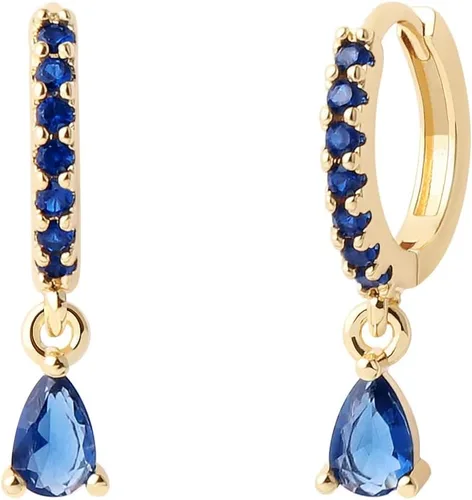 Miniatura 4 de Juego de aretes de aro chapados en oro real de 14 quilates, hipoalergénicos, gruesos y gruesos, joyería gruesa para múltiples piercings, regalo
