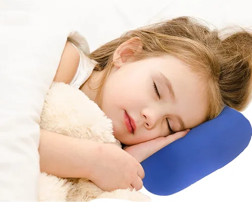 Miniatura 2 de Microbead - Almohada de viaje de 15 x 8 pulgadas para dormir de lado, almohadas de microcuentas, diseño ergonómico extra suave, cojín de apoyo