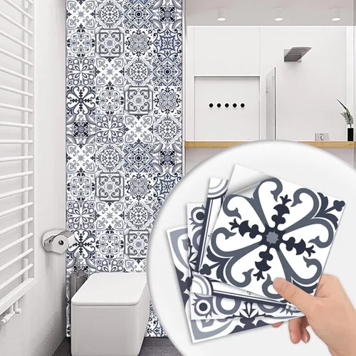 Miniatura 5 de 10 pegatinas decorativas autoadhesivas para azulejos, impermeables, para dormitorio, baño, escalera, decoración del hogar