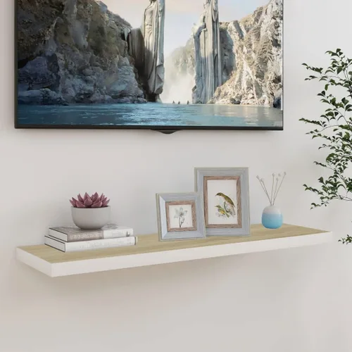 Miniatura 48 de Estantes flotantes de pared, juego de 4 estantes decorativos para montar en la pared, estante colgante con soportes invisibles para decoración
