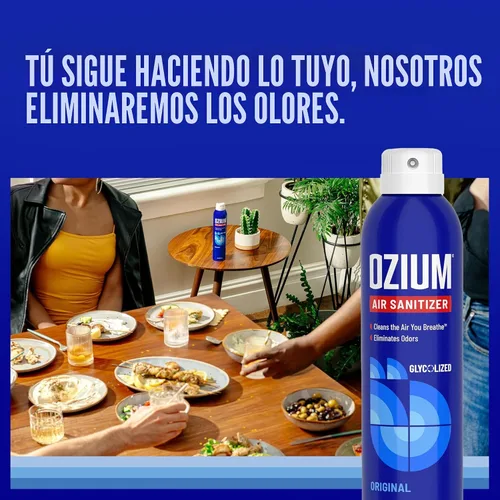 Miniatura 2 de Ozium Desinfectante de aire y eliminador de olores de 8 onzas para hogares, automóviles, oficinas y más, aroma original, paquete de 2