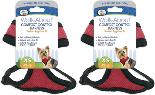 Miniatura 13 de Four Paws Comfort Control - Arnés para perro, color negro, extra pequeño