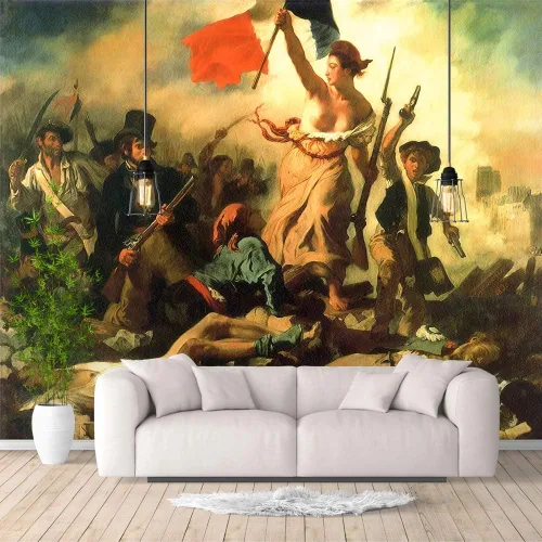 Miniatura 26 de IDEA4WALL Murales de pared para dormitorio, noche estrellada de Van Gogh, pinturas famosas, papel tapiz extraíble grande, calcomanías de pared