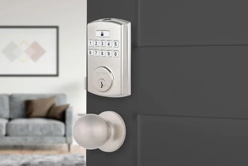 Miniatura 7 de BRINKS Cerraduras de Seguridad para Puerta, Entrada sin Llave de Alta Seguridad, Cerradura de Puerta Electrónica Inteligente con Cerradero, Hasta 50