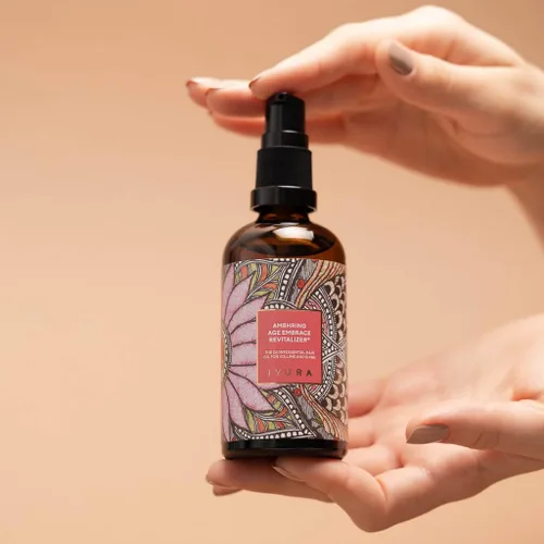 Miniatura 9 de The Ayurveda Experience iYURA Ambhring Age Embrace Revitalizer and Hair Oil - Hidratante capilar profesional para cabello con volumen, brillante