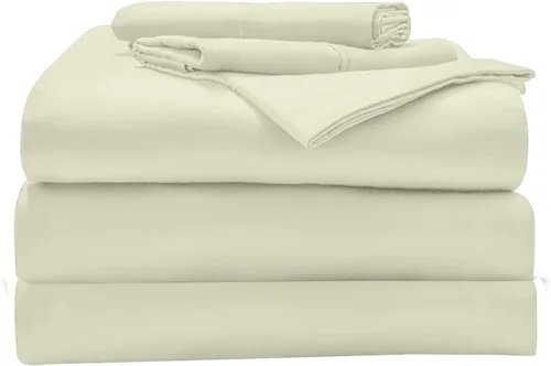 Miniatura 11 de Sábanas de tamaño Queen con cabezal dividido superior para cama ajustable, 800 hilos, 100% algodón egipcio, juego de ropa de cama de 4 piezas