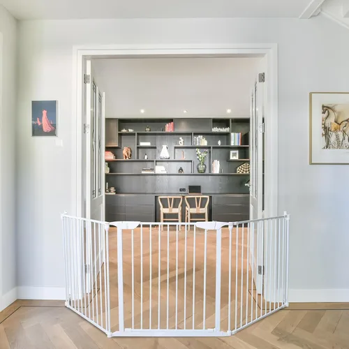 Miniatura 6 de Cardinal Gates EX100 XpandaGate - Puerta extensible para bebé, puerta extra ancha para perros, puerta de seguridad ajustable para niños y mascotas