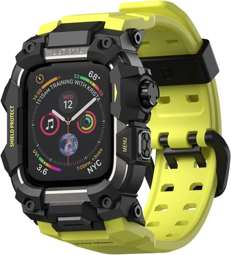 Miniatura 42 de ULTIMAL - Funda resistente con correa para Apple Watch 49mm, compatible con Apple Watch Ultra 3/2/1, cubierta protectora a prueba de golpes de grado