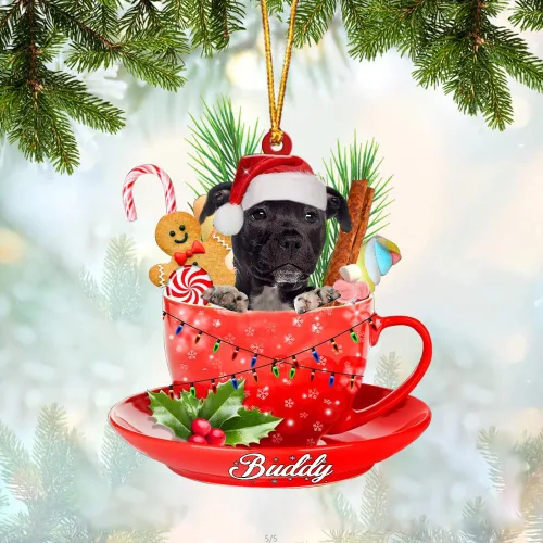 Miniatura 76 de Alaskan Malamute - Adorno acrílico personalizado para perro en taza, adorno de Navidad personalizado para perro 2023, decoración de árbol