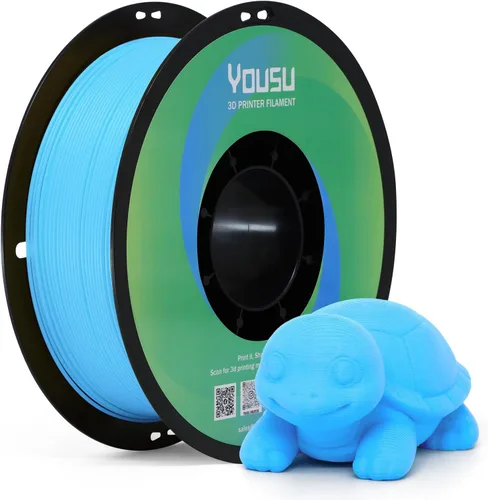 Miniatura 7 de Yousu filamento PVA de 1.75mm, filamento de soporte soluble en agua para impresora 3D, 0.5kg, PVA natural, se ablanda en temperatura de agua