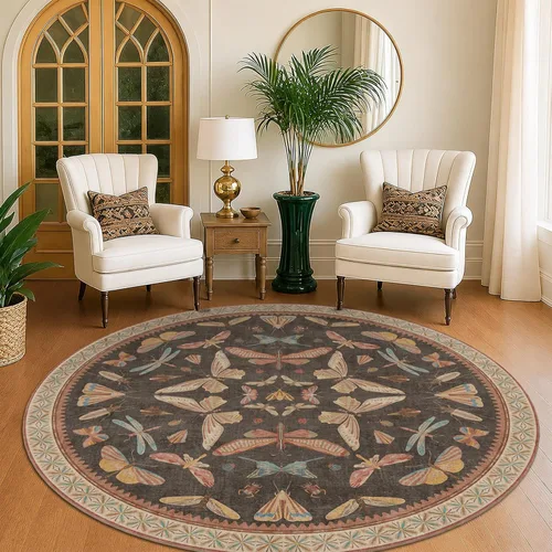 Miniatura 86 de Hazo Haus Alfombra de Baño Bohemia Lavable 2x3, Alfombras Pequeñas para Cocina, Tocador, Puerta Principal Entrada Interior, Antideslizante Pelo Bajo