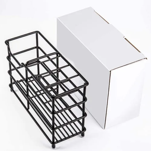 Miniatura 7 de Soporte de acero inoxidable para cepillo de dientes y pasta de dientes para baño – Organizador de 7 ranuras en negro, almacenamiento higiénico que
