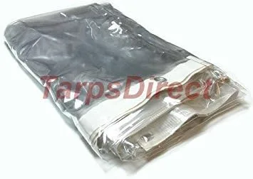 Lona de vinilo transparente - 20 milésimas de pulgada de grosor - Tamaño total del producto terminado