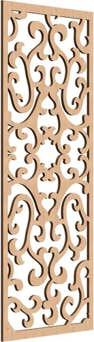 Miniatura 62 de Smithfield Paneles de pared decorativos de madera con calado, 13 3/8 pulgadas de ancho x 34 3/8 pulgadas de alto x 3/8 de alto, roble rojo rojo