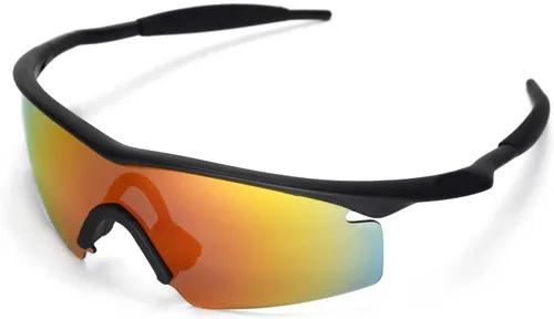 Miniatura 4 de Walleva Lentes de repuesto para gafas de sol Oakley M Frame Strike, múltiples opciones disponibles (revestimiento de espejo rojo fuego, polarizado)