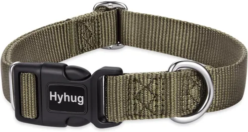 Miniatura 13 de Hyhug Pets - Collar clásico para perros de la colección regular de color sólido (S, negro)
