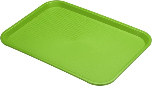 Miniatura 11 de PATIKIL Bandeja de comida rápida de 13.7 x 10.6, bandeja rectangular multiusos reutilizable de plástico PP para restaurante, cocina en casa