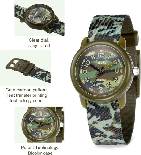 Miniatura 5 de Kavie Relojes para niños y niñas, 3D, lindo caricatura, impermeable, analógico, para niños de 3 a 10 años