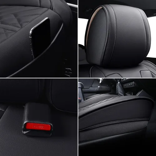 Miniatura 6 de Tomatoman Tacoma - Fundas de asiento delantero compatibles con Toyota Tacoma 2005-2022 2023 2024 2025 2026 Camiones Access Crew Extended Double Cab