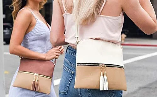 Miniatura 5 de SG SUGU - Bolso ligero y mediano con borla y bolsillo con cremallera